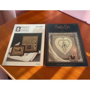 Lot Of 2 Amish Themed Cross Stitch Patterns P Buckley Moss & Heart In Hand